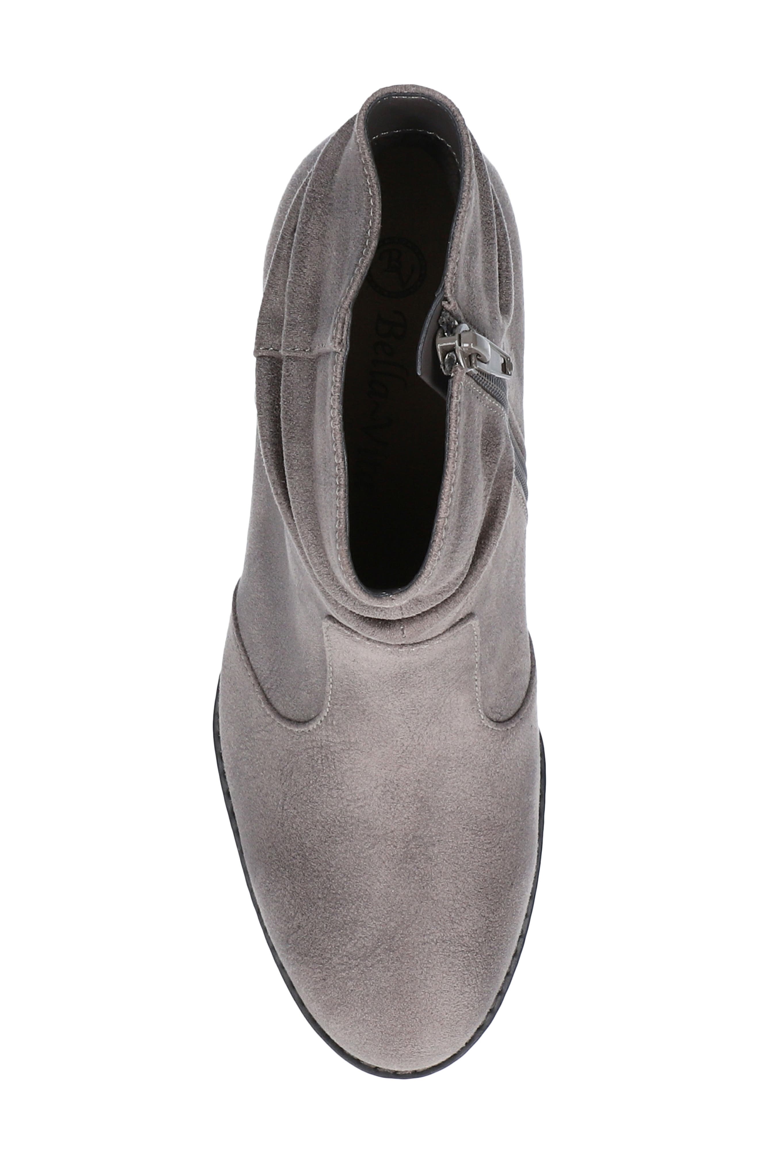 Helena Bootie, Alternate, color, GREY FAUX LEATHER