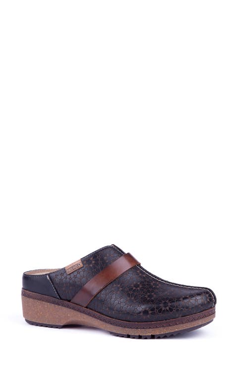 Granada Floral Embossed Clog