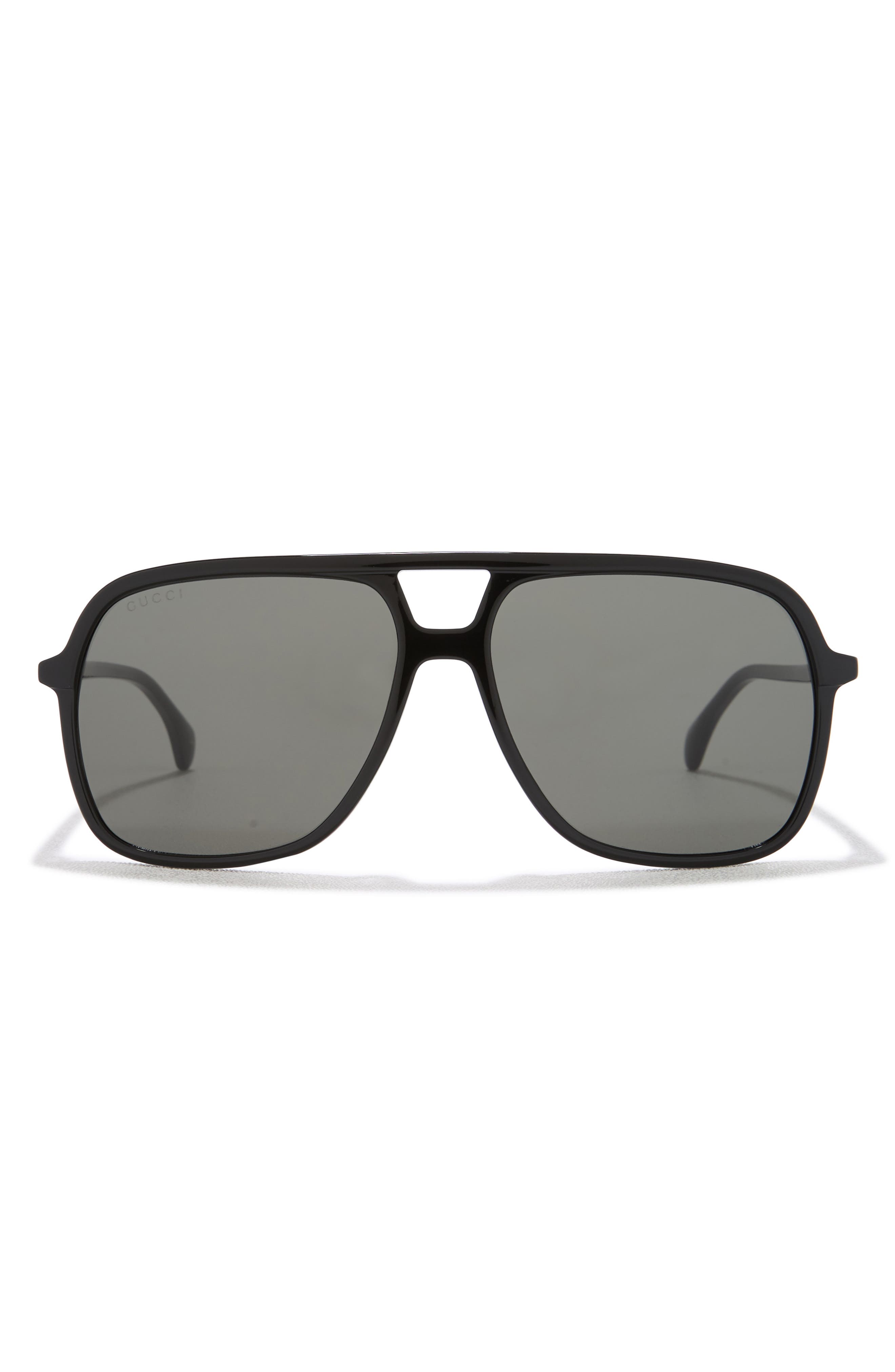 Gucci 58mm Aviator Sunglasses