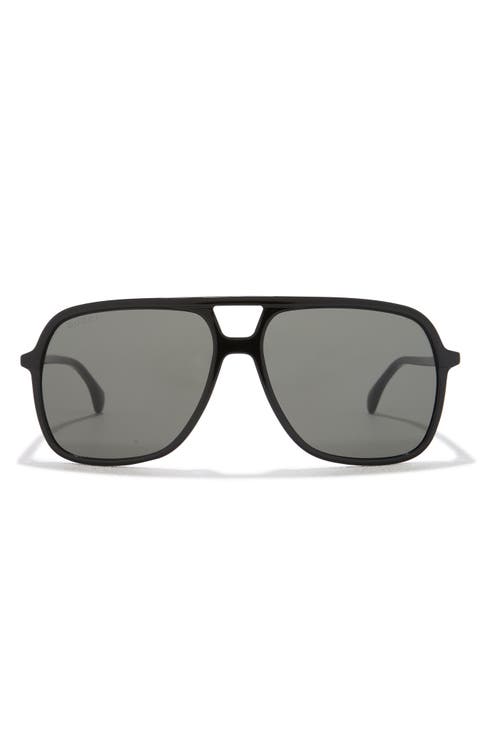 58mm Aviator Sunglasses