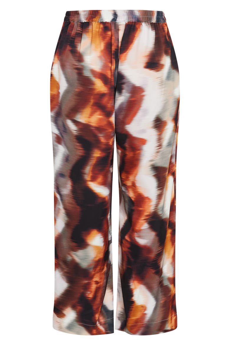 Mira Printed Wide Leg Pants, Alternate, color, GEO PRINT