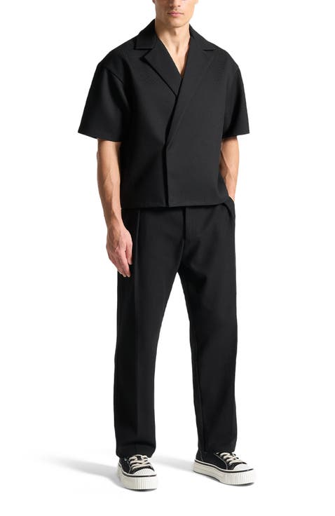 Abel Boxy Twill Double Breasted Shirt