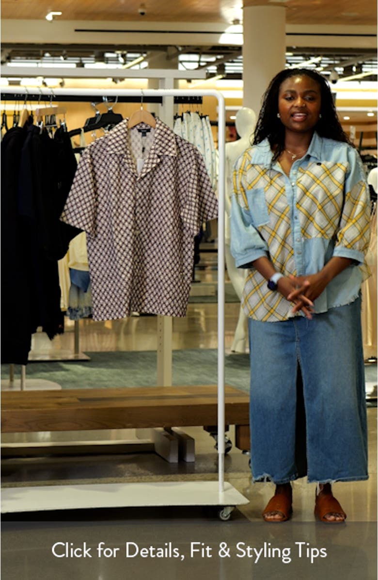 Mill Textured Short Sleeve Button-Up Shirt, sales video thumbnail