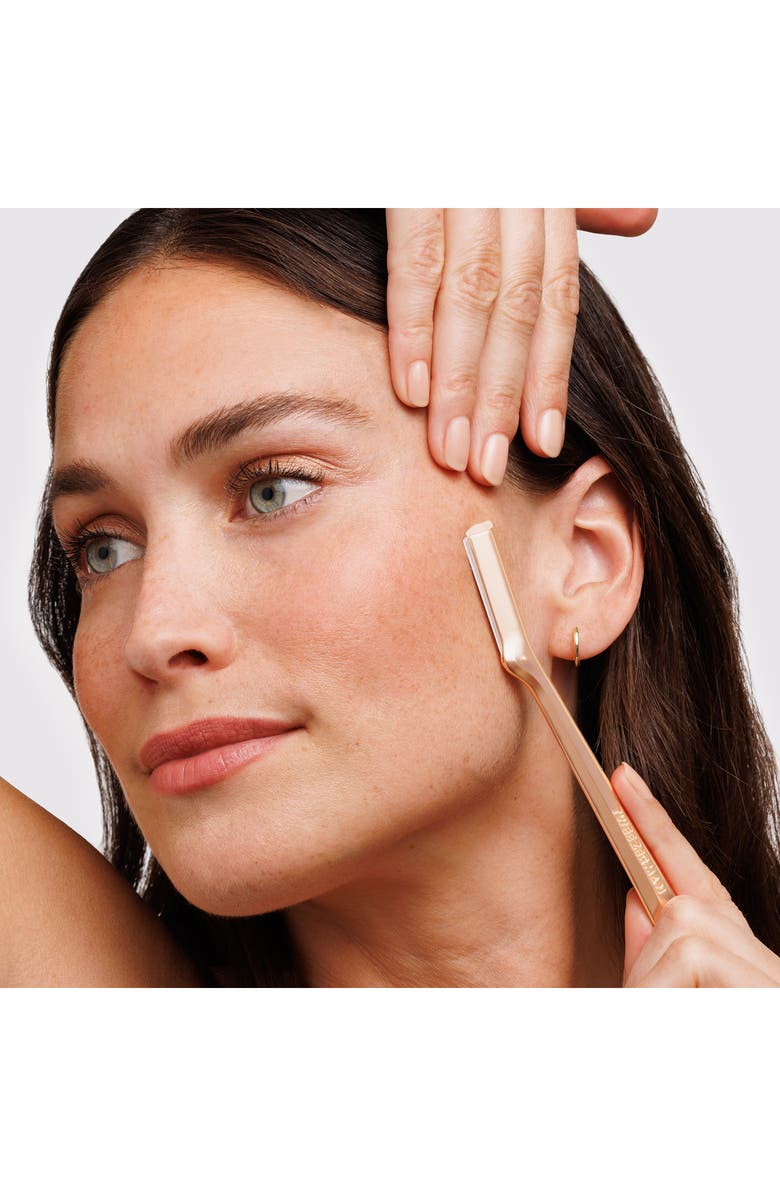 TWEEZERMAN Rose Gold Facial Razor, Alternate, color, 