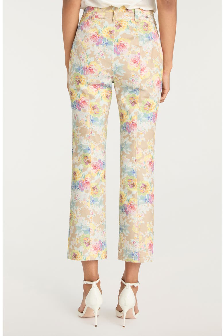 Dorothea Floral Print Jeans, Alternate, color, KHAKI MULTI