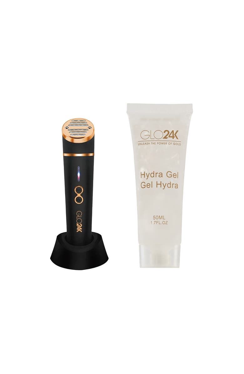GLO24K UNLEASH THE POWER OF GOLD Skin Rejuvenation Beauty Device +Conductive Hydra Gel, Main, color, Na