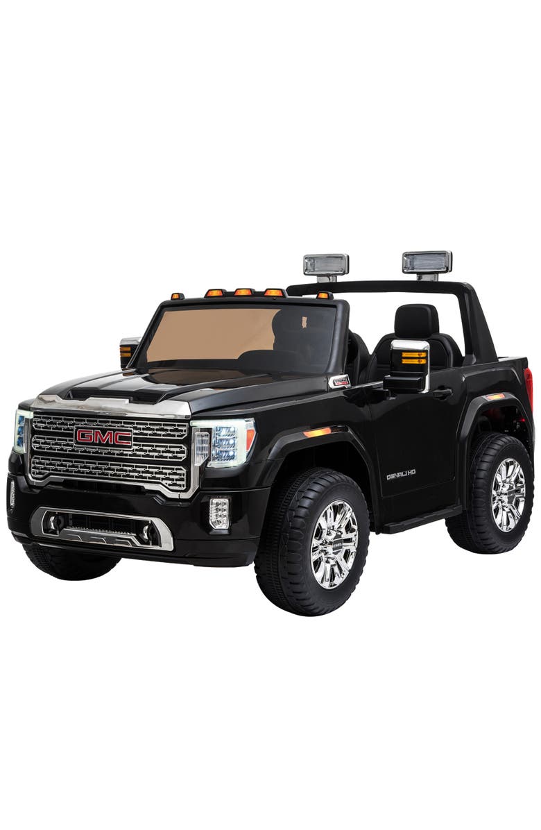 Aosom 12V Licensed GMC Sierra HD Ride on Truck with Remote Control, Four Wheel Suspension, Main, color, 