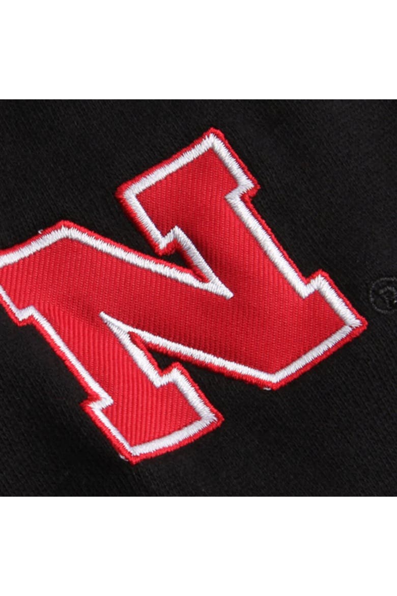 Women's Stadium Athletic Black Nebraska Huskers Arched Name Full-Zip Hoodie, Alternate, color, Black