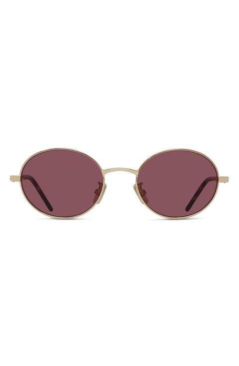 City 51mm Oval Sunglasses