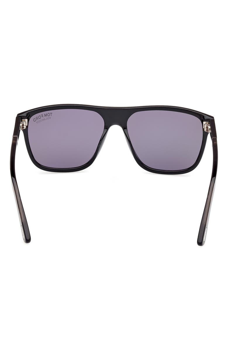 TOM FORD 58mm Polarized Square Sunglasses, Alternate, color,