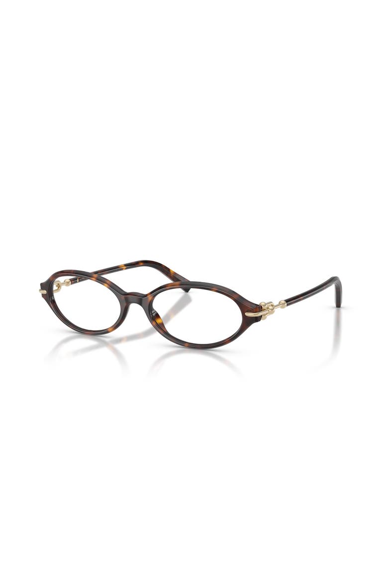 51mm Oval optical glasses, Main, color, Tortoise