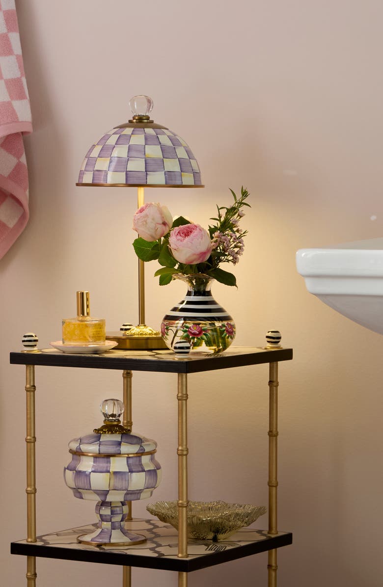 MACKENZIE CHILDS Carnival Bud Vase, Alternate, color, Black