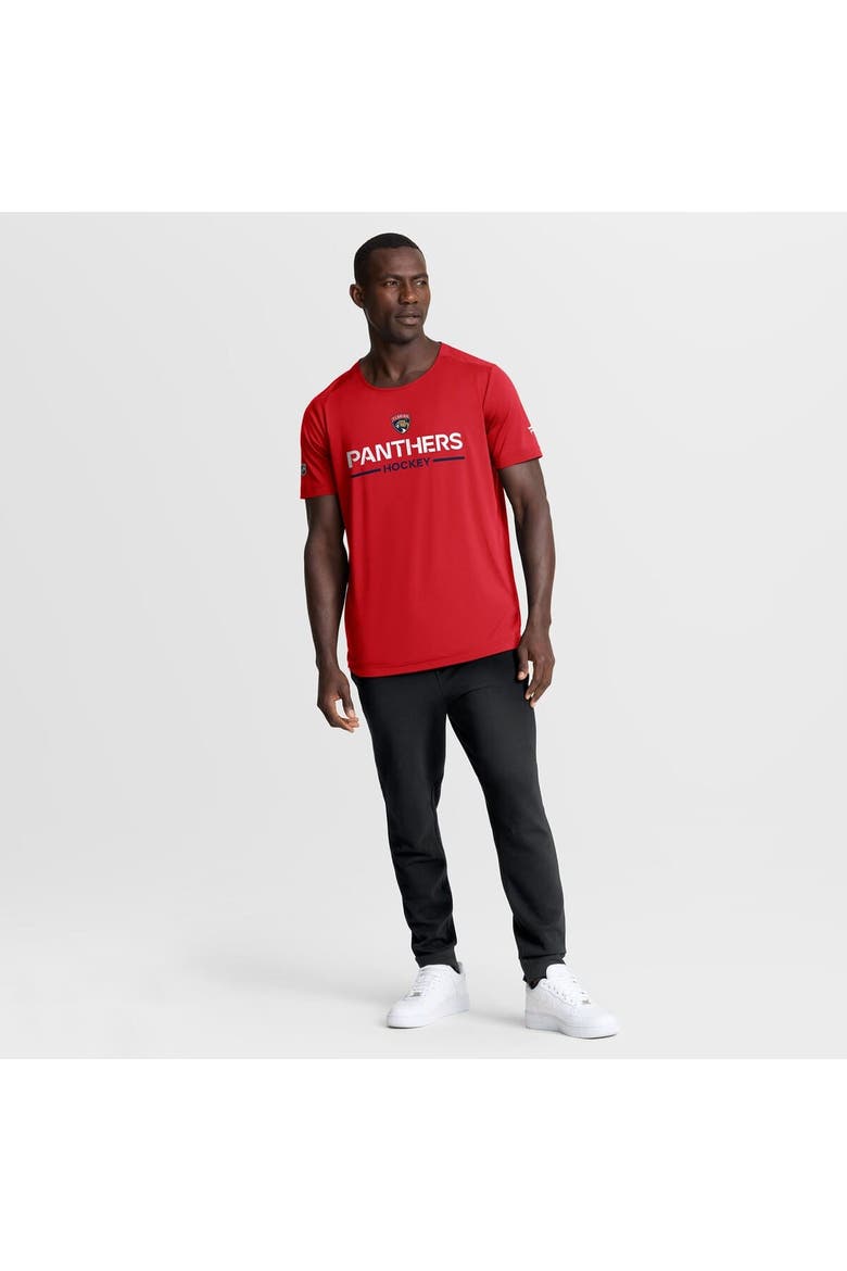 Men's Fanatics Red Florida Panthers Authentic Pro Rink Tech T-Shirt, Alternate, color, Red