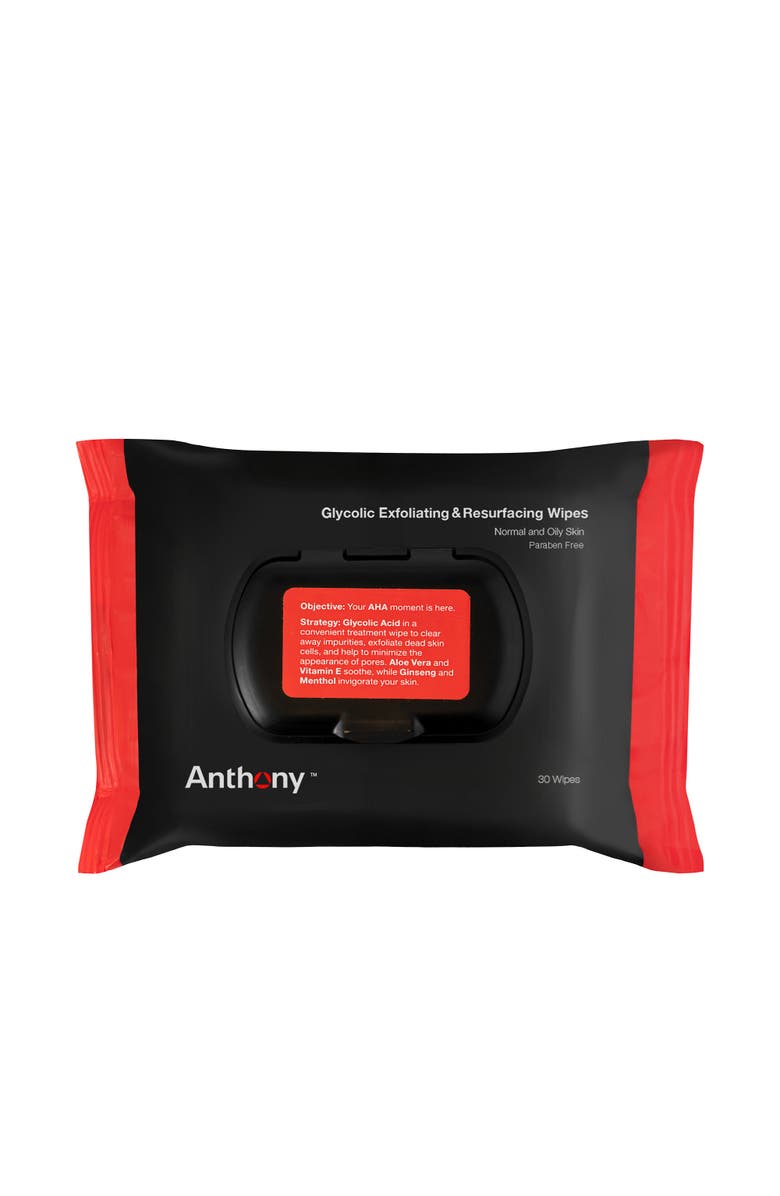 116 Glycolic Exfoliating & Resurfacing Wipes, Main, color, White
