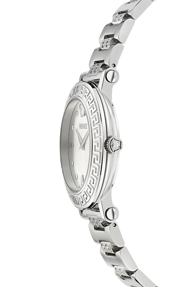 Greca Sphere Bracelet Watch, 35mm, Alternate, color, STAINLESS STEEL