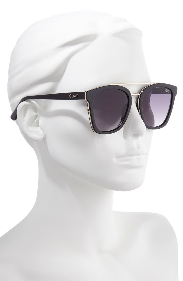 QUAY Sweet Dreams 55mm Square Sunglasses, Alternate, color,