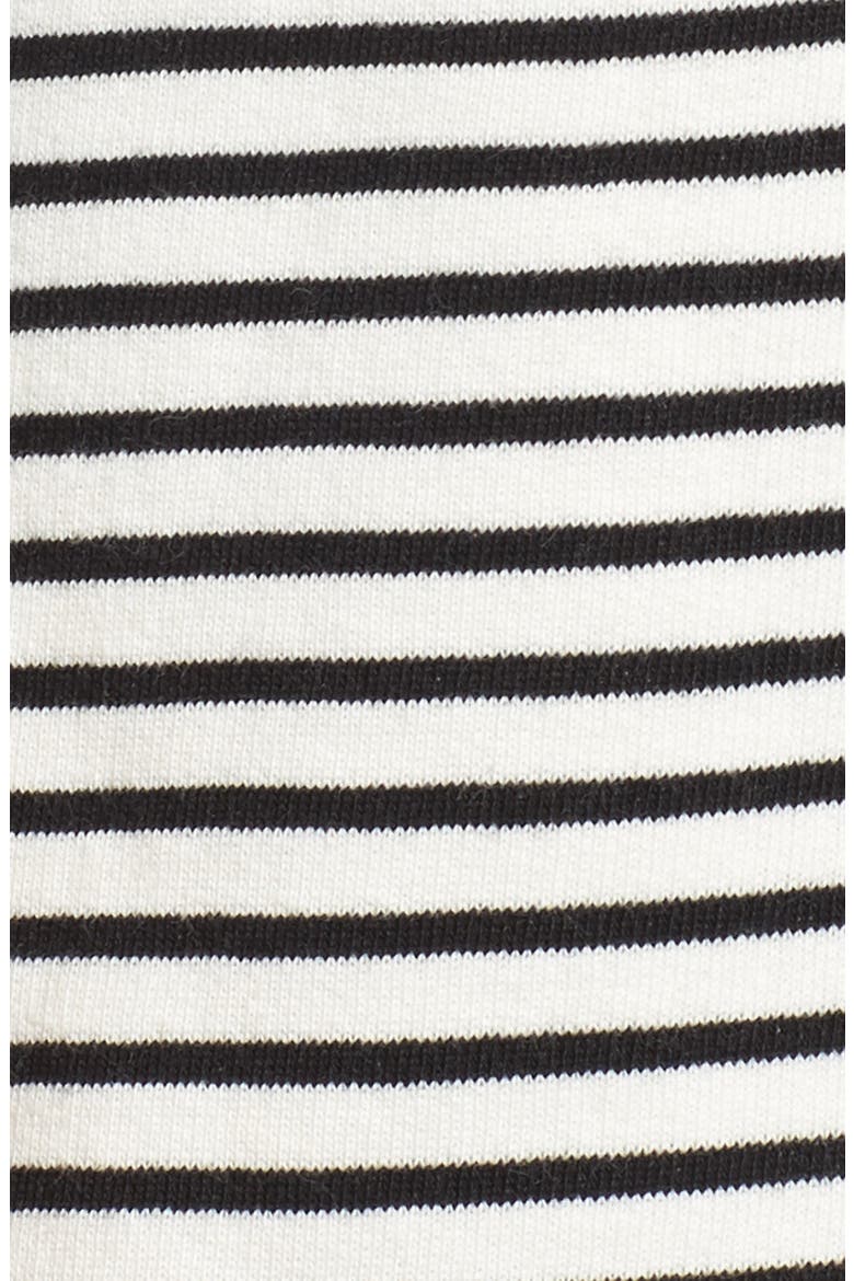 Tie Sleeve Knit Blazer, Alternate, color, BLACK/ WHITE STRIPE