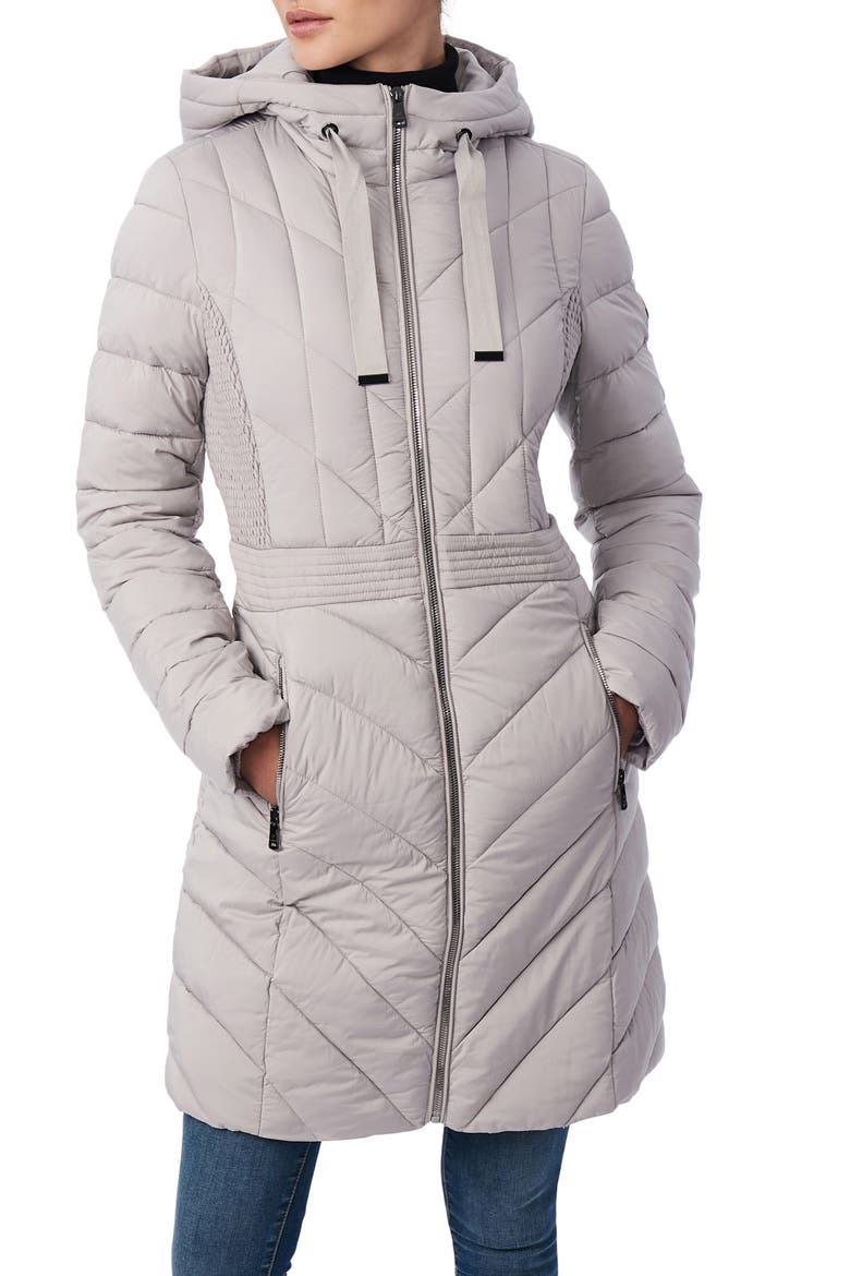 Packable Hooded Walker Coat, Main, color, OPAL GREY