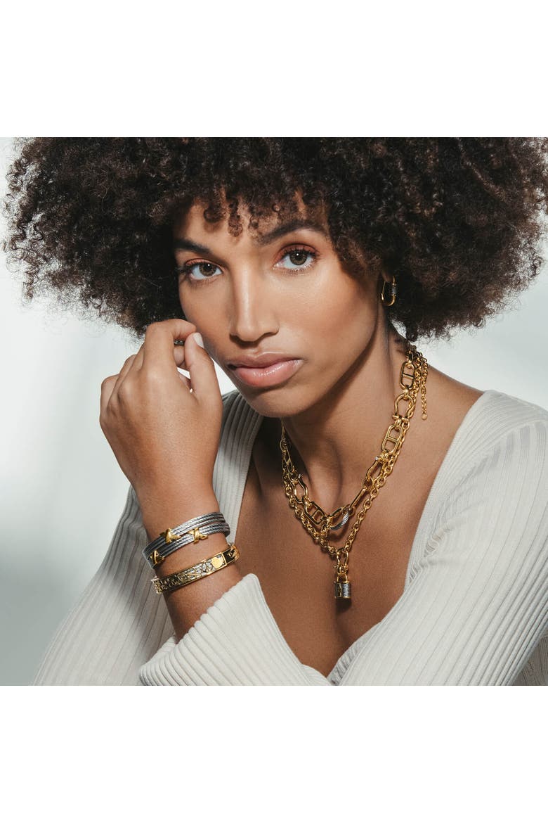 St. Tropez Mariner Necklace, Alternate, color, Yellow gold PVD