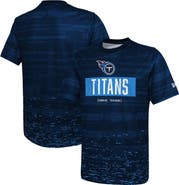 New Era Men's New Era Navy Tennessee Titans Combine Authentic Sweep T-Shirt