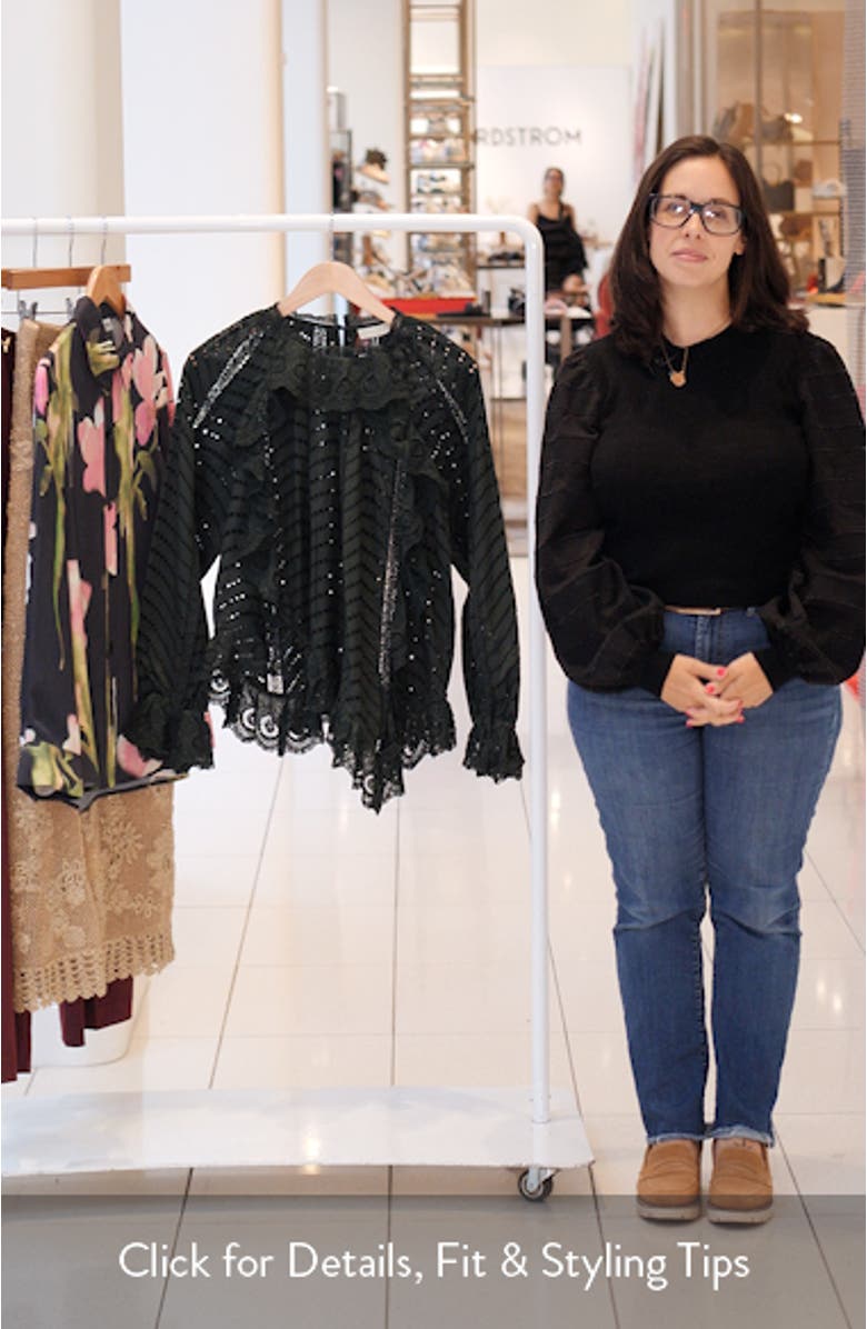 Marcella Eyelet Ruffle Top