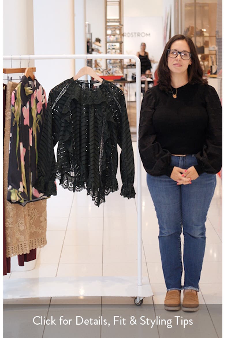 Marcella Eyelet Ruffle Top video