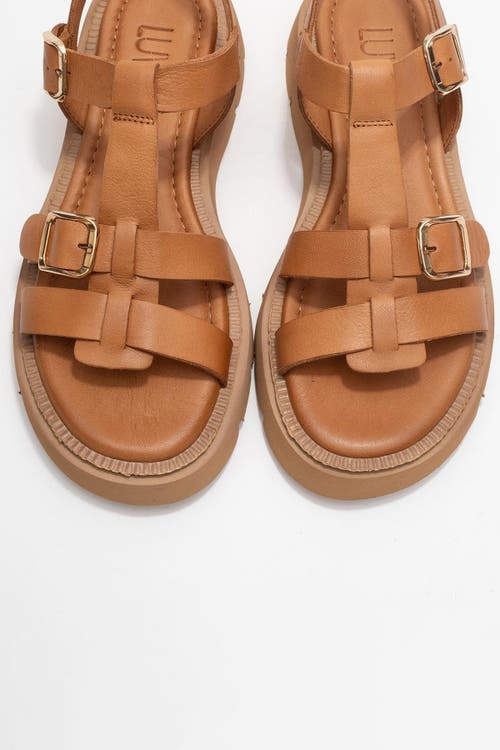 Forever & Always Shoes Melvin Leather Sandal In Brown