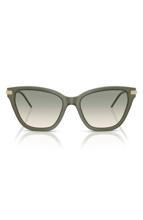 54mm Gradient Cat Eye Sunglasses