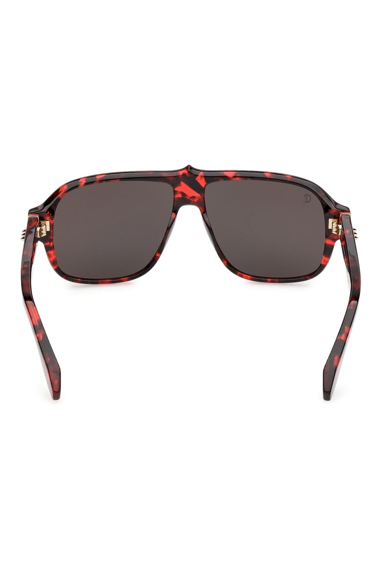 59mm Navigator Sunglasses, Alternate, color, RED HAVANA / GOLD / ZEISS