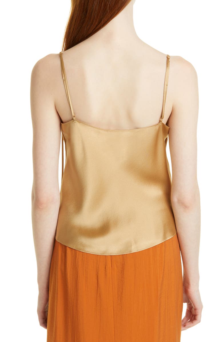 Vince Draped Silk Camisole, Alternate, color, 