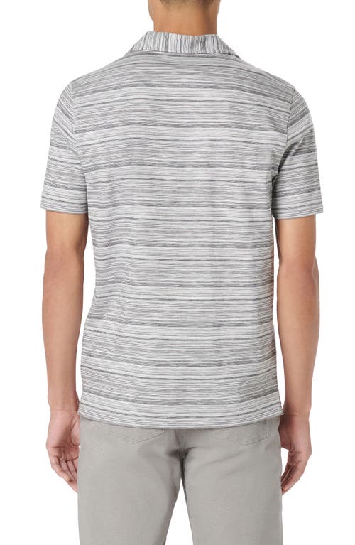 Bugatchi Johnny Collar Polo In Gray