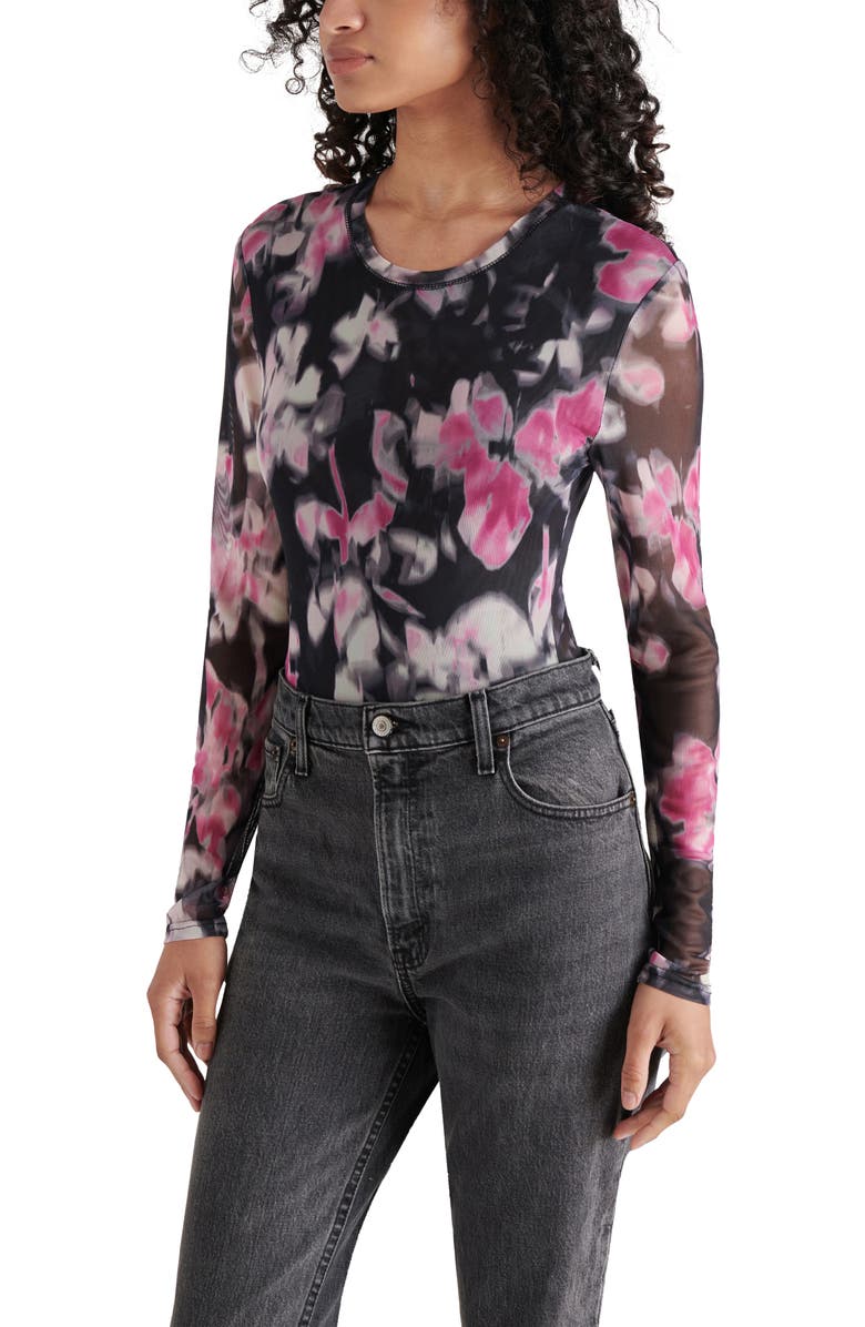 Steve Madden Azure Mesh Bodysuit, Alternate, color, 