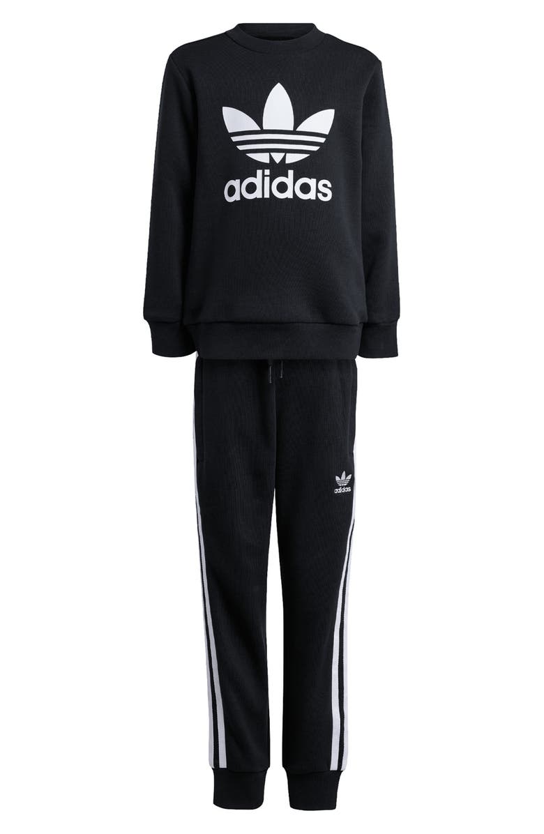 adidas Kids' Adicolor Lifestyle Graphic Sweatshirt & Joggers Set, Main, color,