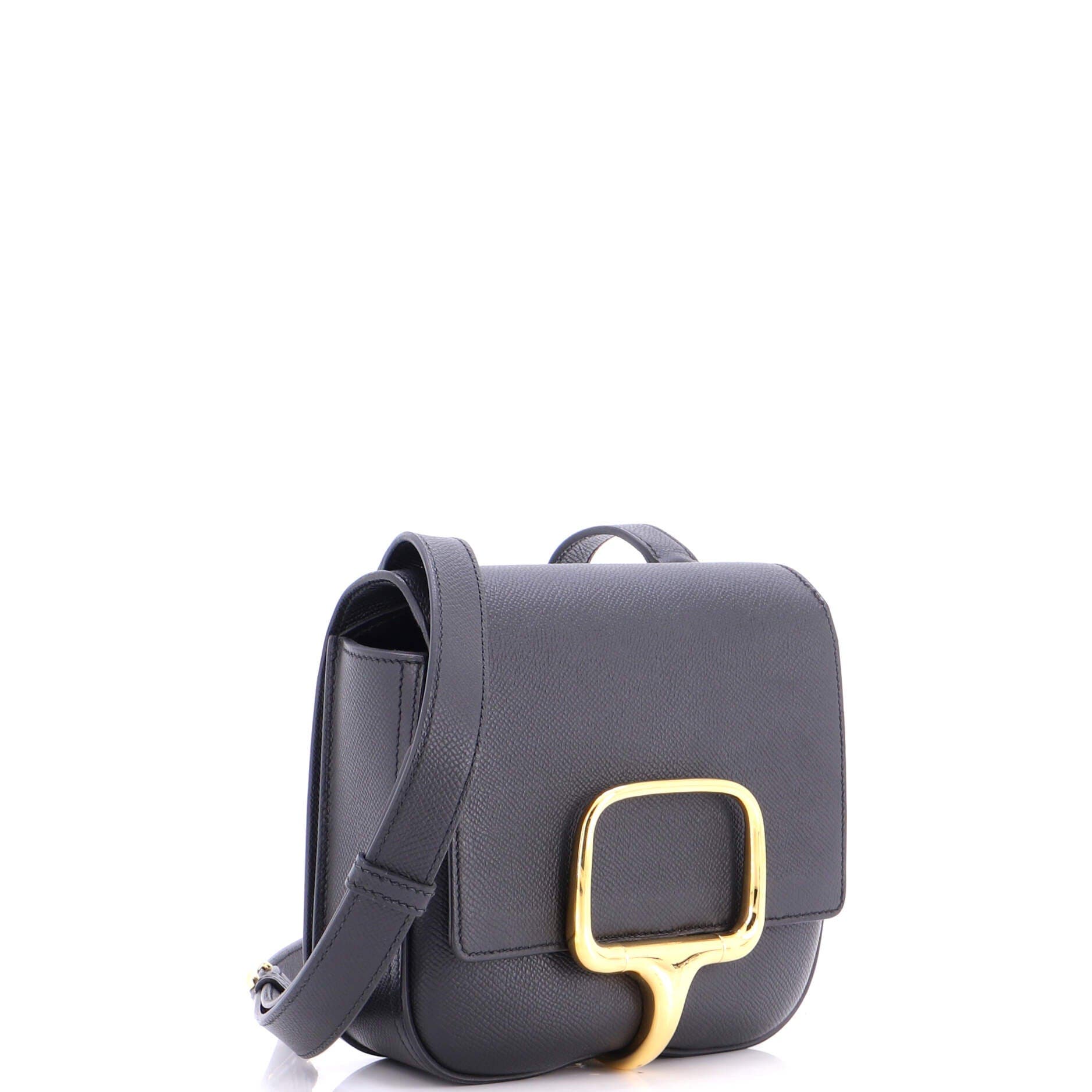 Pre-Owned Hermes Della Cavalleria Shoulder Bag Epsom Mini, Alternate, color, Noir