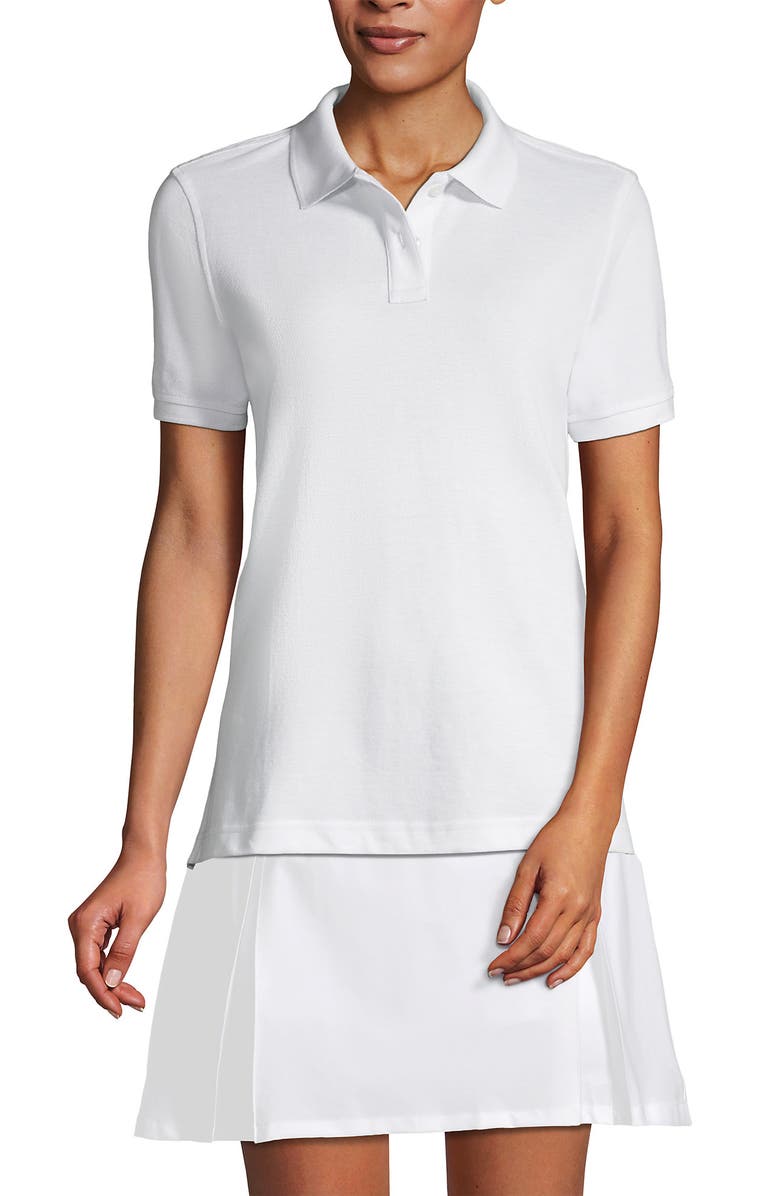 Lands' End School Uniform Young  Short Sleeve Mesh Polo Shirt, Main, color, 