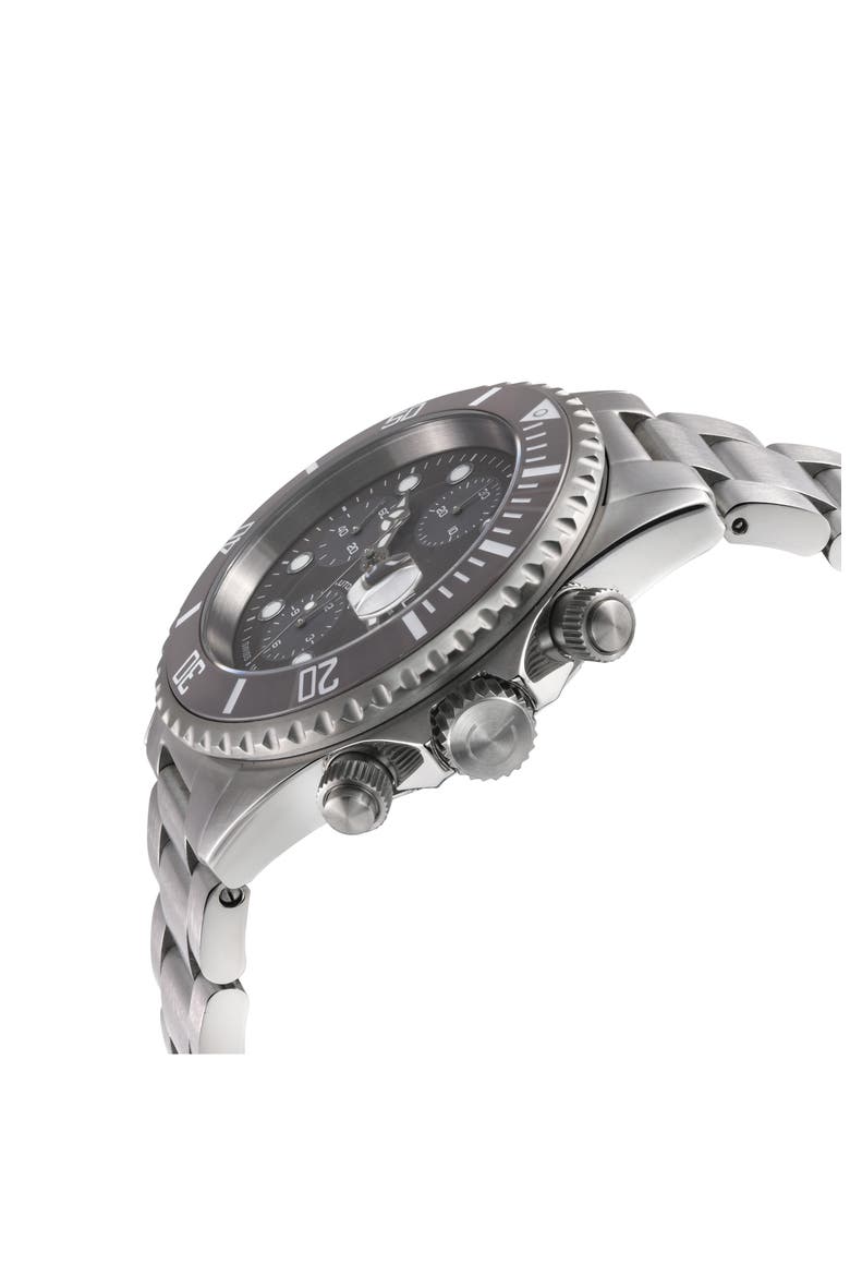 Wall Street Bracelet Chronograph Watch, 43mm, Alternate, color, SILVER