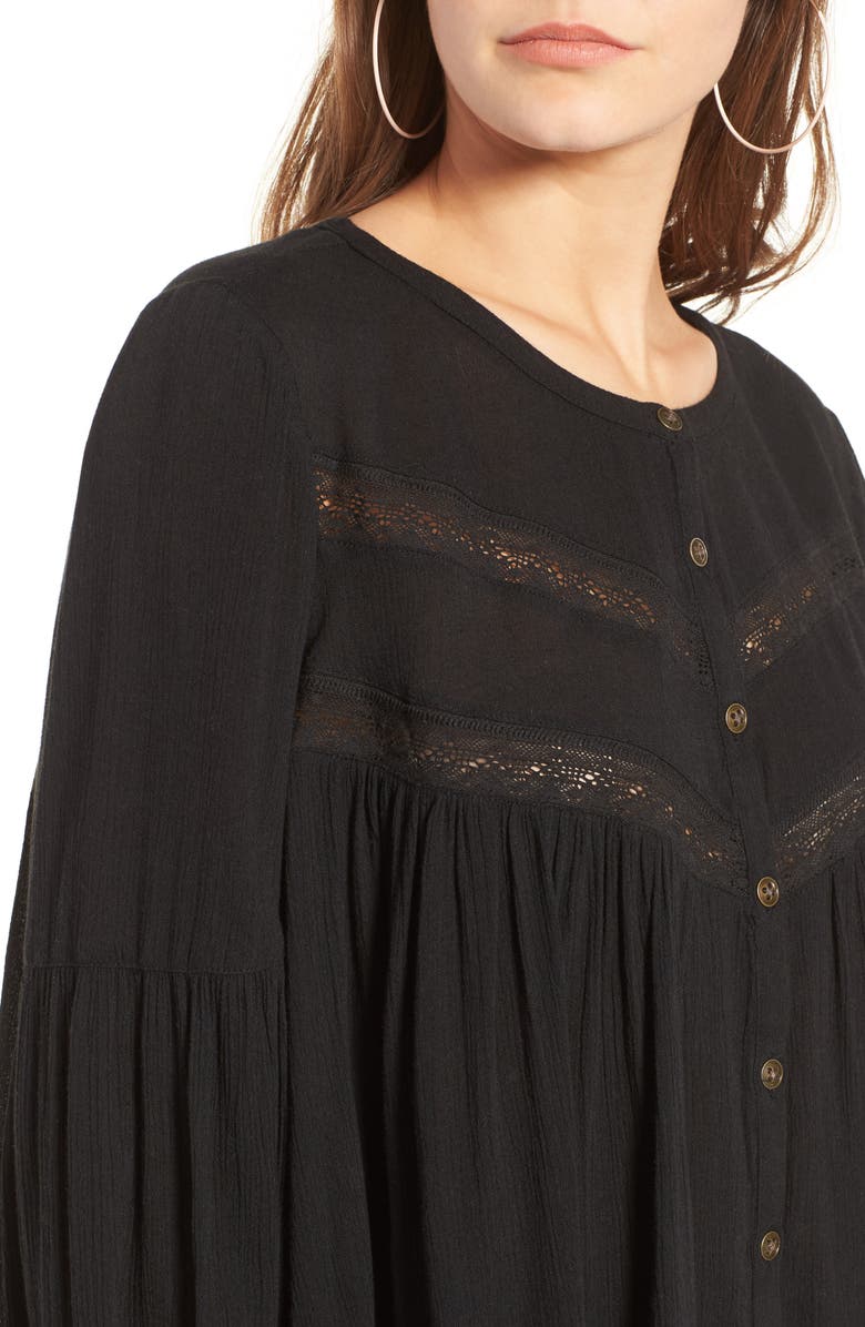 Sun & Shadow Boho Swing Blouse, Alternate, color,