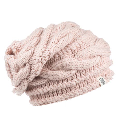 Hand Knit Triple Braid Cable Slouch