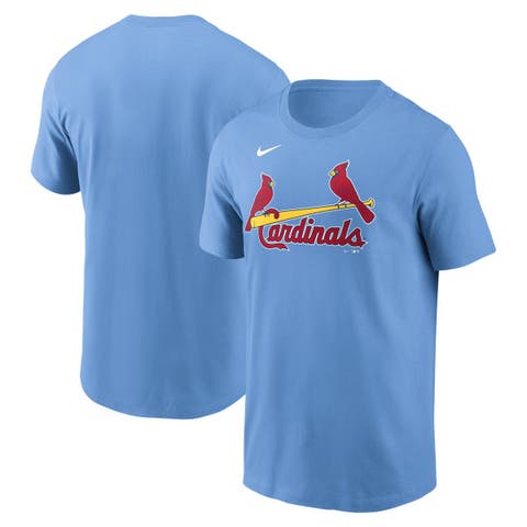 Men's Nike Light Blue St. Louis Cardinals Fuse Wordmark T-Shirt