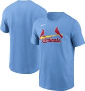 Nike Men's Nike Light Blue St. Louis Cardinals Fuse Wordmark T-Shirt