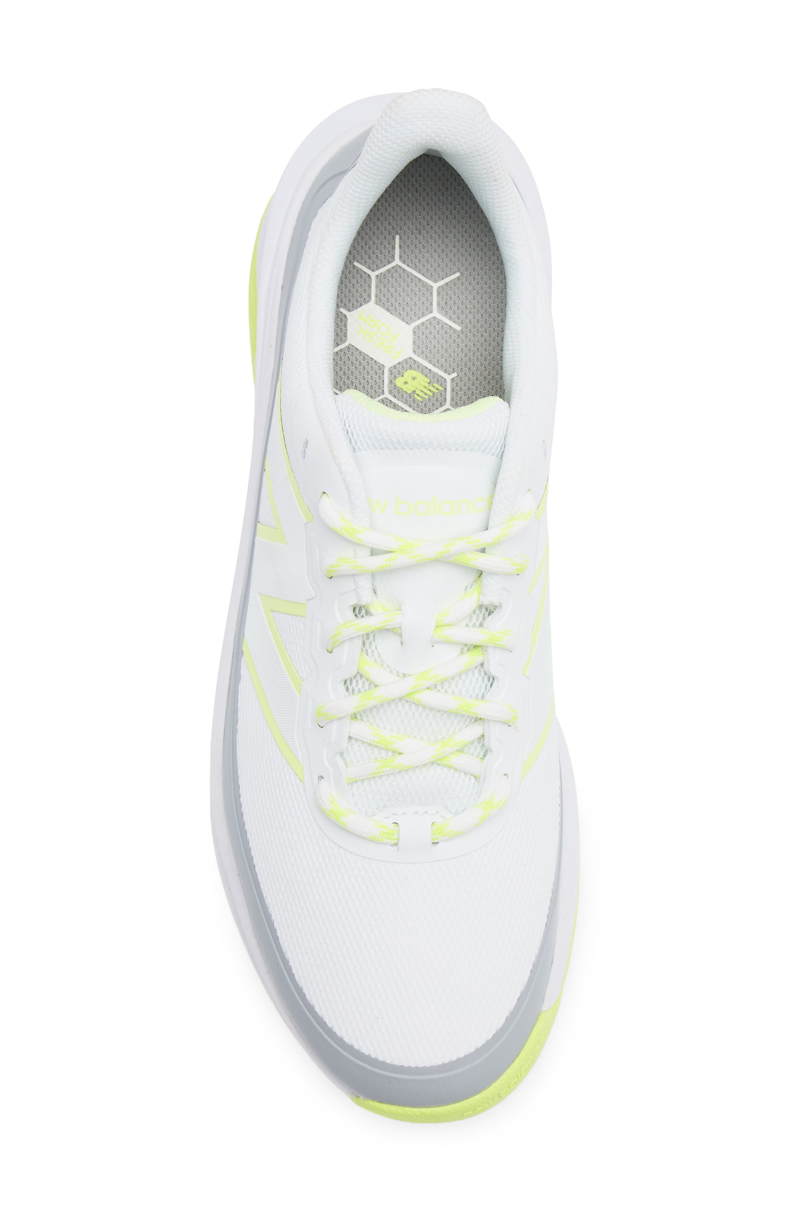 Fresh Foam Contend v3 Waterproof Golf Shoe, Alternate, color, WHITE / YELLOW