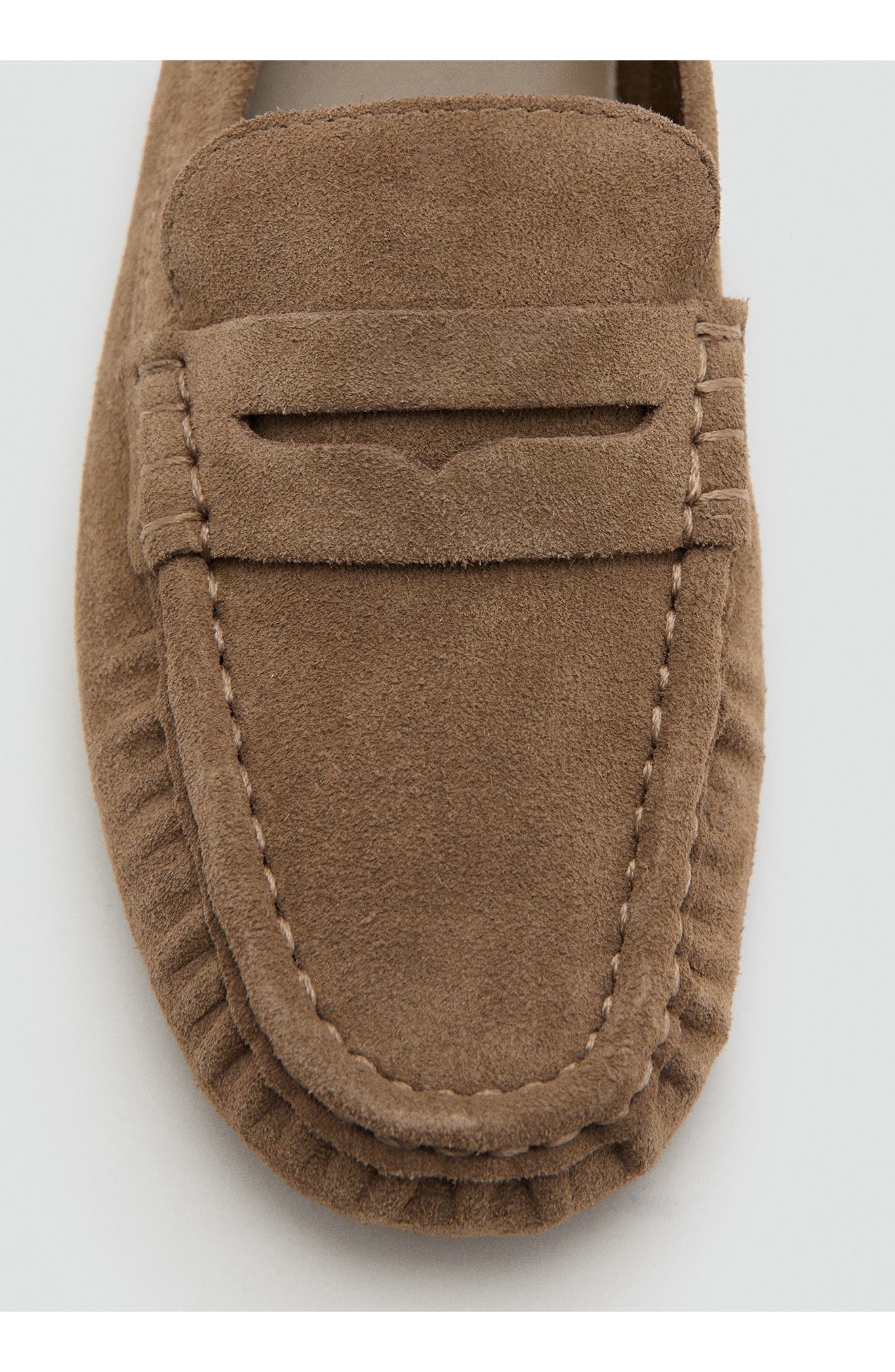 Suede Penny Loafer, Alternate, color, MEDIUM BROWN