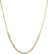 Argento Vivo Sterling Silver Frontal Chain Necklace