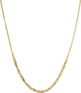 Argento Vivo Sterling Silver Frontal Chain Necklace