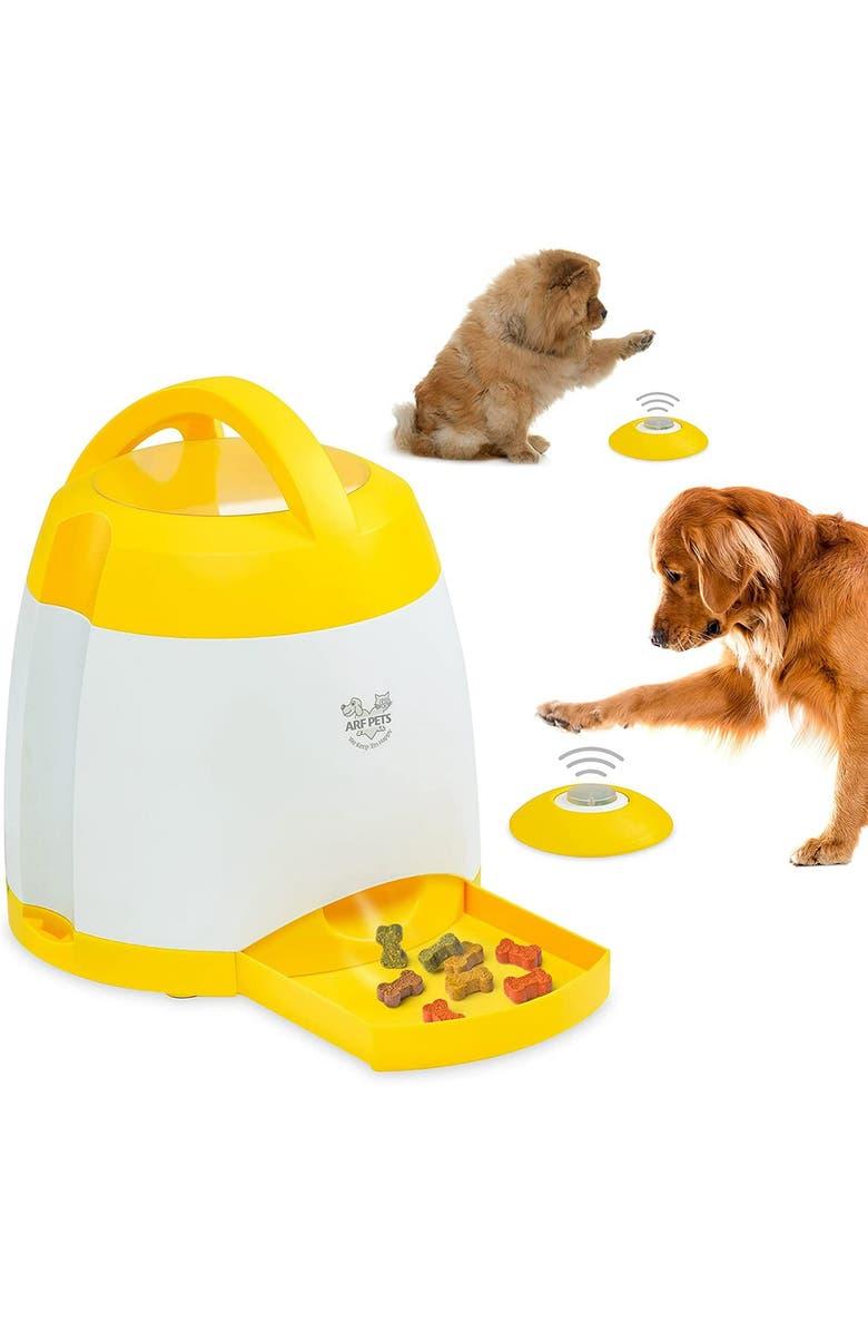 Arf Pets Dog Treat Dispenser, Main, color, White