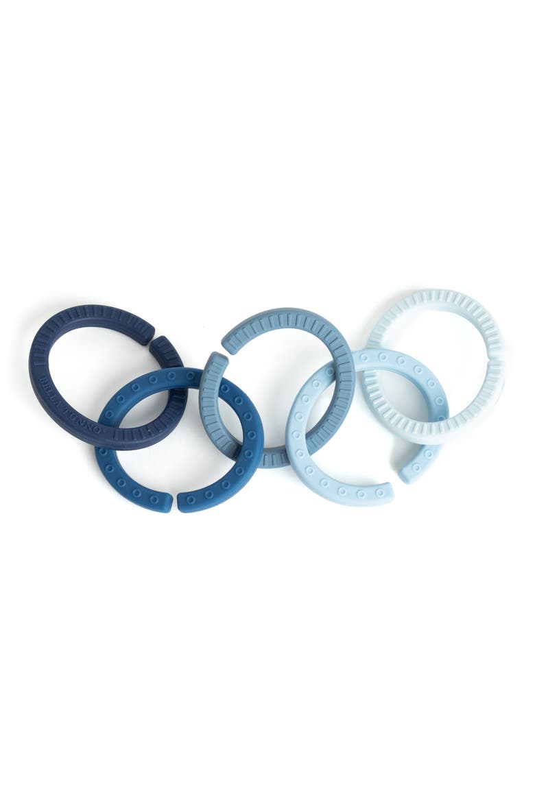 Set of 5 Happy Links Teething Rings, Alternate, color, OPEN MISCELLANEOUS
