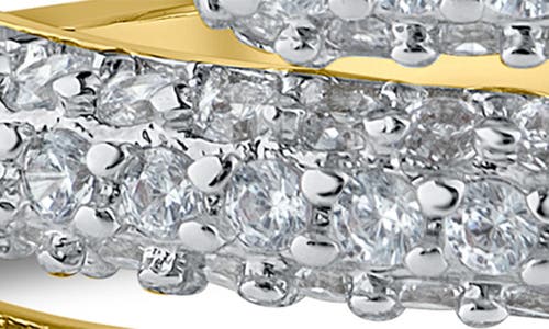 Kenneth Jay Lane Two-tone Pavé Cubic Zirconia Triple Wrap Ring