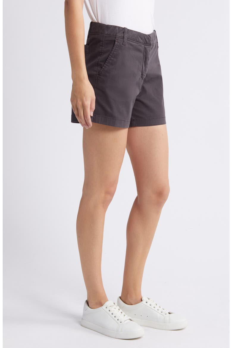 Twill Shorts, Alternate, color, GREY EBONY