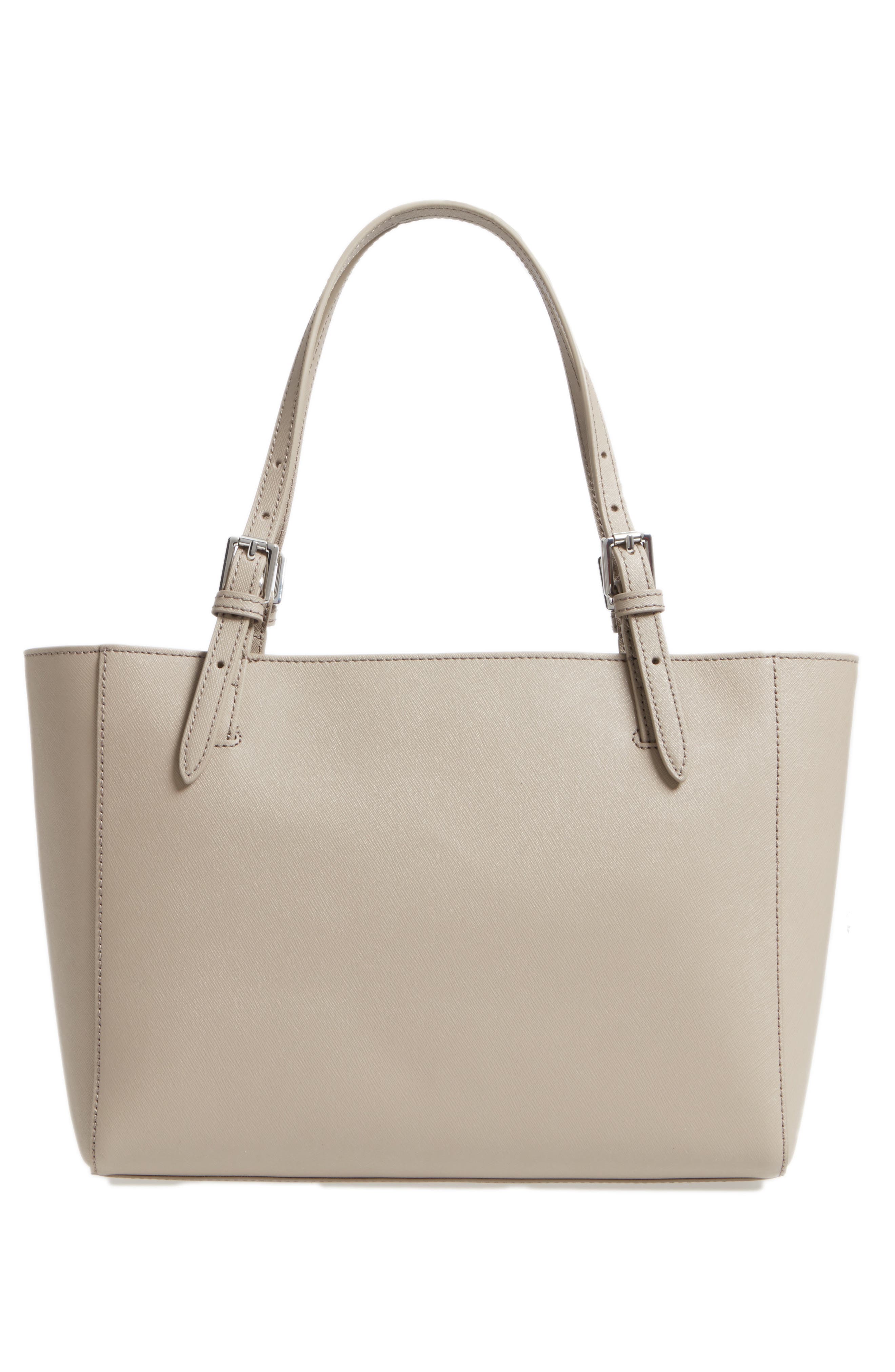 Tory Burch 'Small York' Saffiano Leather Buckle Tote, Alternate, color, 