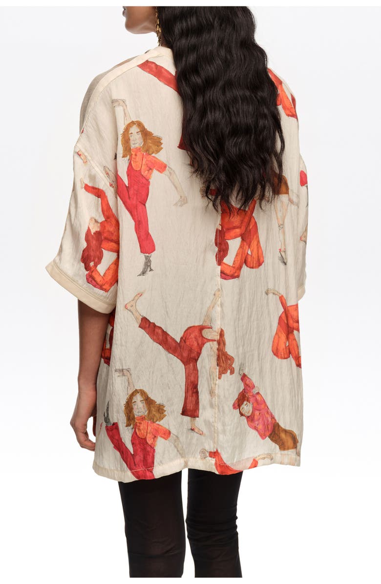 Bimba y Lola Oversize Fluid Dancers T-shirt, Alternate, color, Dancers